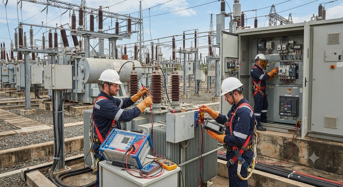 Các nhóm dịch vụ thí nghiệm, kiểm định và bảo trì điện chính